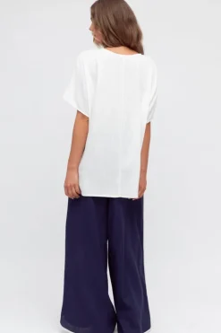 LOL Navy white piping Pants