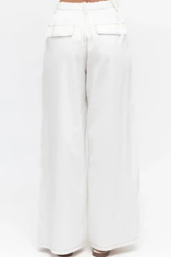 LOL Off white contrast stitch Pants