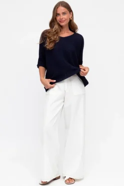 LOL Off white contrast stitch Pants