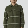 Lumberjack Zip Thru Army Stripe