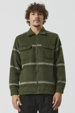 Lumberjack Zip Thru Army Stripe