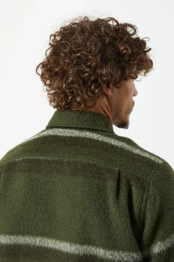 Lumberjack Zip Thru Army Stripe