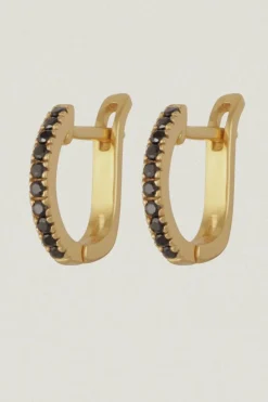 Lyre Earrings Spinel Gold