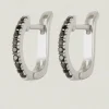 Lyre Earrings Spinel Silver