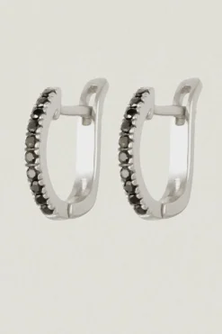 Lyre Earrings Spinel Silver