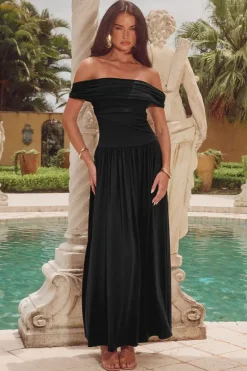 MANALLA MAXI DRESS - BLACK