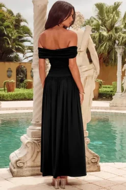 MANALLA MAXI DRESS - BLACK