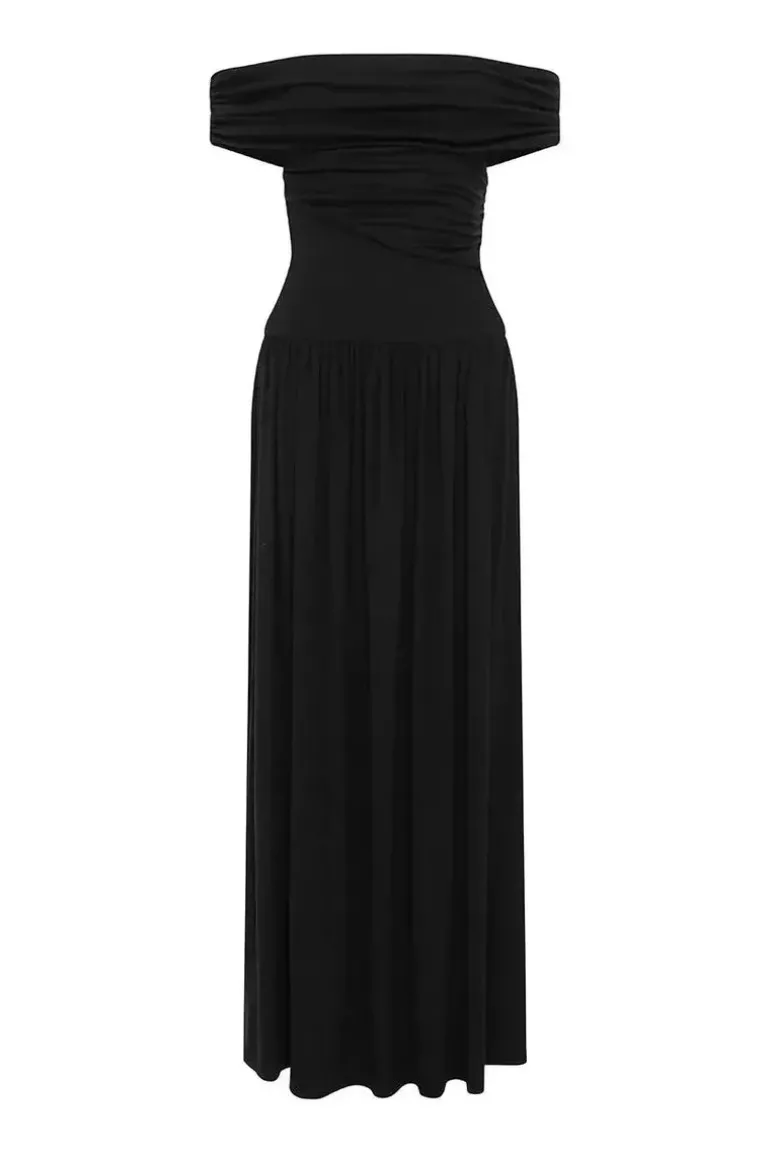 MANALLA MAXI DRESS - BLACK