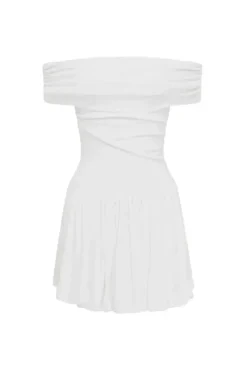 MANALLA MINI DRESS - WHITE
