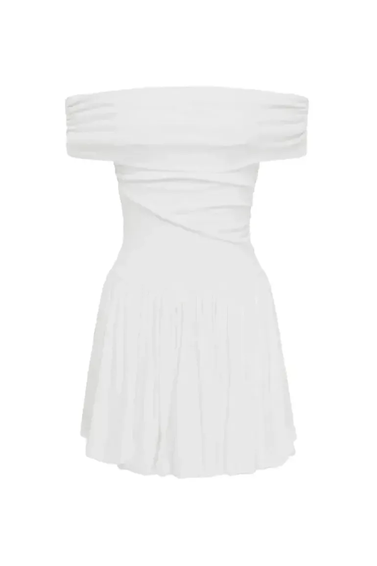 MANALLA MINI DRESS - WHITE