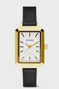MASON Watch . White Distressed Black .