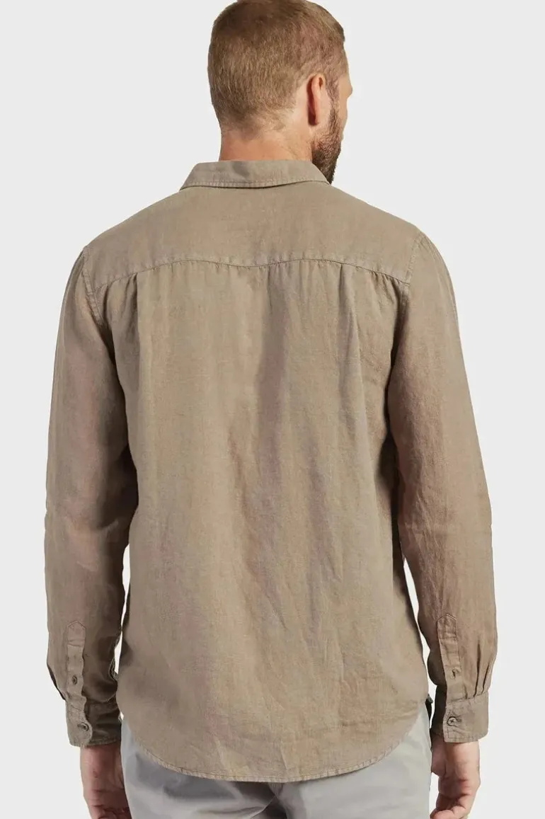 Mick Linen Shirt Walnut