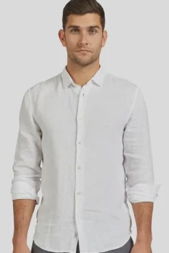 MICK LINEN SHIRT WHITE