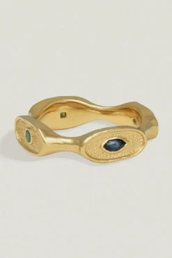 MIRA SEAL RING GOLD VERMEIL