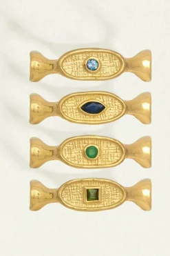 MIRA SEAL RING GOLD VERMEIL