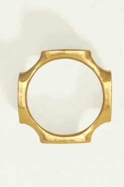 MIRA SEAL RING GOLD VERMEIL