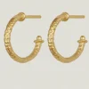 MOLTEN HOOP EARRINGS GOLD VERMEIL