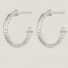 MOLTEN HOOP EARRINGS SILVER