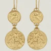 Mythos Earrings Gold Vermeil