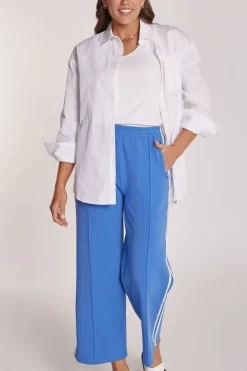 Noah Cropped Pant - Blue Stripe
