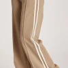 Noah Cropped Pant - Camel Stripe