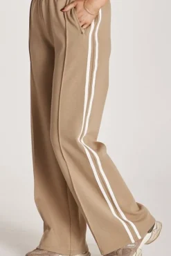 Noah Cropped Pant - Camel Stripe