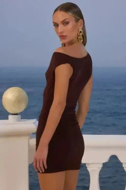 ODEYA MINI DRESS - ESPRESSO