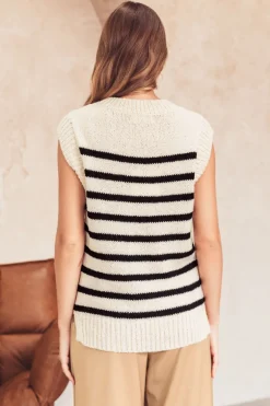 Ohara Stripe Knit Vest