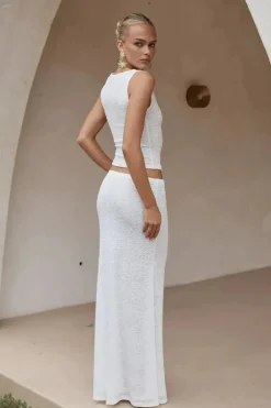 Orlean Maxi Skirt - White