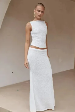 Orlean Maxi Skirt - White
