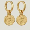Palas Drop Earrings Gold Vermeil