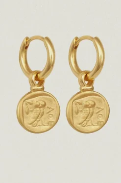 Palas Drop Earrings Gold Vermeil