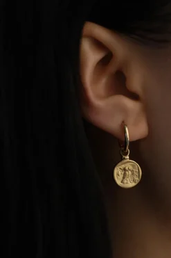 Palas Drop Earrings Gold Vermeil