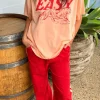 Peach/Red Easy Tiger Shirt
