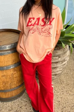 Peach/Red Easy Tiger Shirt