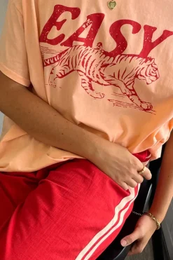 Peach/Red Easy Tiger Shirt