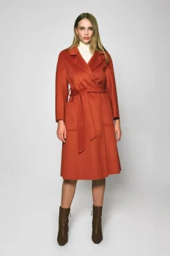 Peyton Wool Coat - Amber