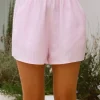 Pink/White stripe Sardines Shorts