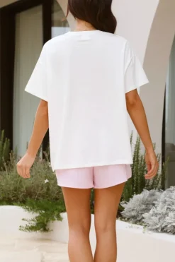 Pink/White stripe Sardines Shorts