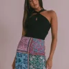 Poet Mini Skirt - Paisley Tile