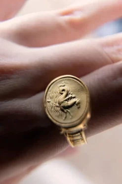 Poseidon Ring Gold Vermeil