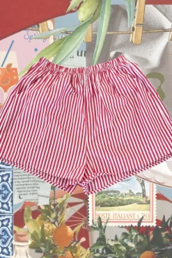 Puglia Red Stripe Short