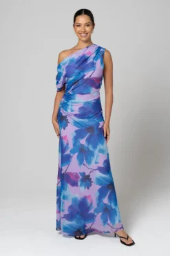 Purple Orchid Midi Dress