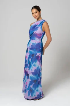 Purple Orchid Midi Dress