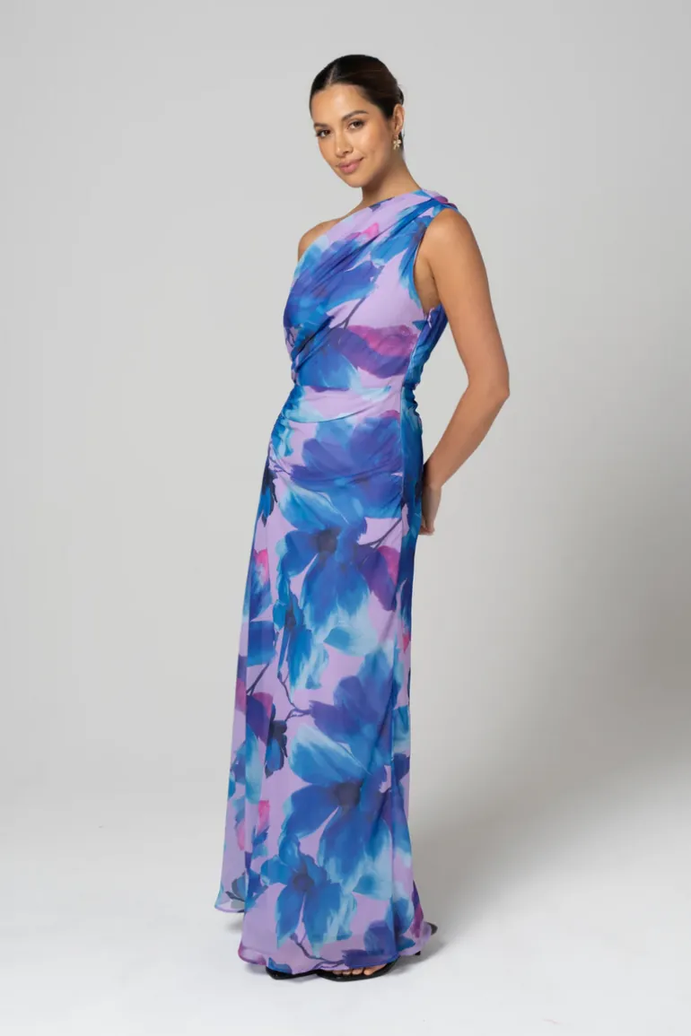 Purple Orchid Midi Dress