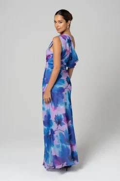 Purple Orchid Midi Dress