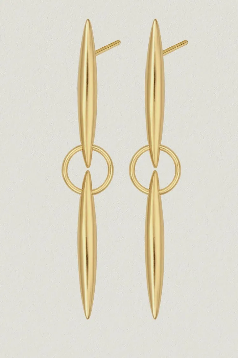 Quilla Earrings Gold Vermeil