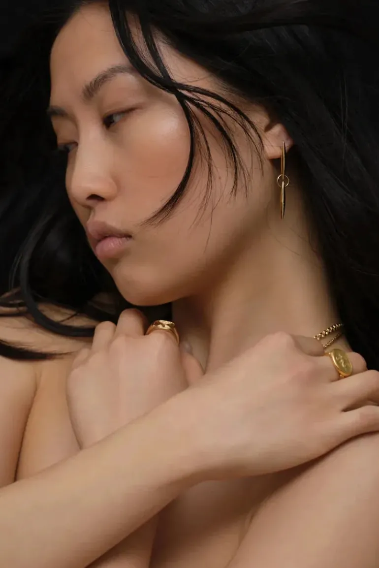 Quilla Earrings Gold Vermeil