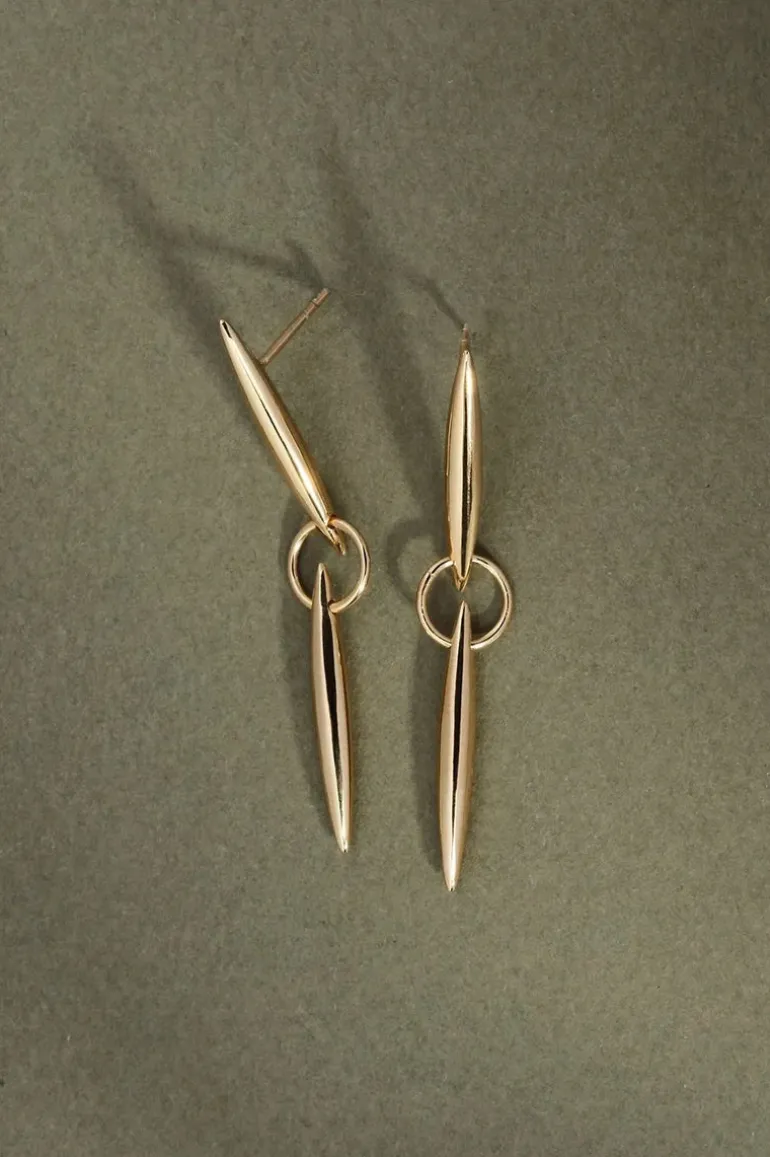 Quilla Earrings Gold Vermeil