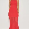 Racer Crochet Knit Maxi